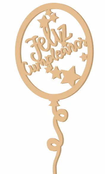 TOPPER P/PASTEL DE CUALQUIER FIGURA,NUMERO,FELIZ CUMPLE,PIDE UN DESEO -D.1PZA-