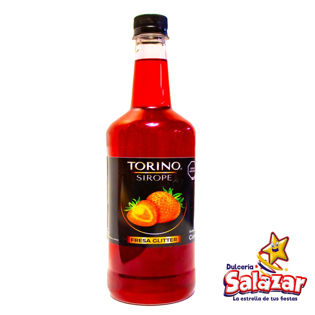 TORINO SIROPE FRESA GLITTER FRUTTI MICH -BOT.1L- "C/12/1"