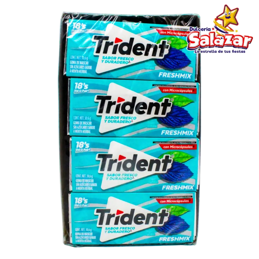 CHICLE TRIDENT VALUPACK FRESHMIX -D.367.2G- "C/12/12"