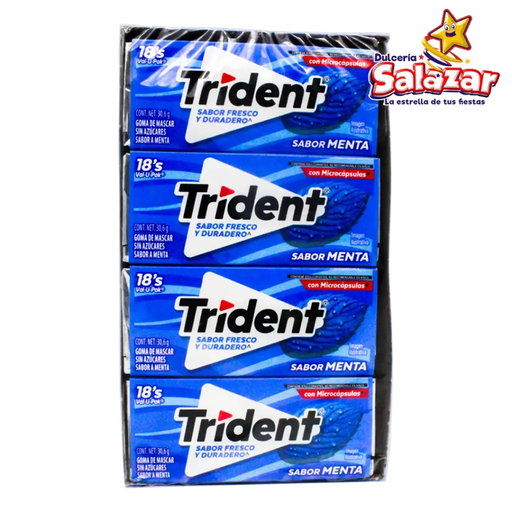 CHICLE TRIDENT VALUPACK MENTA -D.367.2G- "C/12/12"