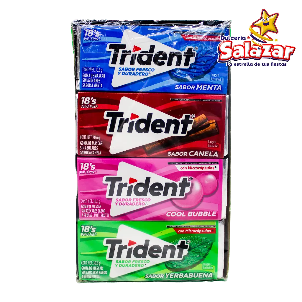 [ADA0010] CHICLE TRIDENT VALUPACK SURTIDO -D.367.2G- "C/12/12"