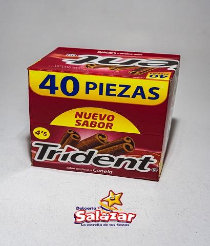 CHICLE TRIDENT WHITE 4'P CANELA -D.208G- "C/40/40"