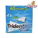 CHICLE TRIDENT WHITE 4'P FRESHMINT -D.208G- "C/24/40"