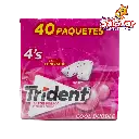CHICLE TRIDENT WHITE 4'P SURTIDO -D.208G- "C/40/40"