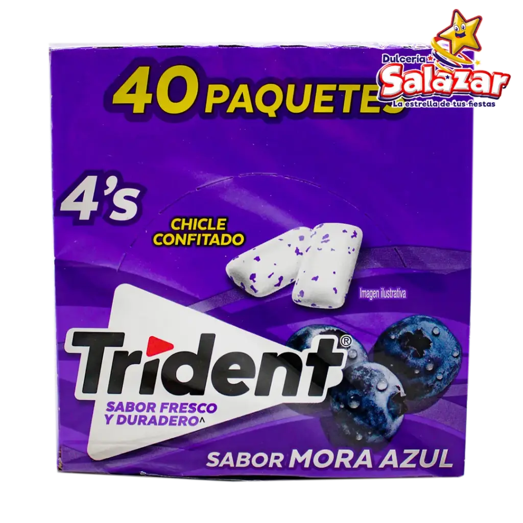 [ADA0139] CHICLE TRIDENT WHITE 4`P MORA AZUL -D.208G- "C/40/40"