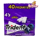 CHICLE TRIDENT WHITE 4`P MORA AZUL -D.208G- "C/40/40"