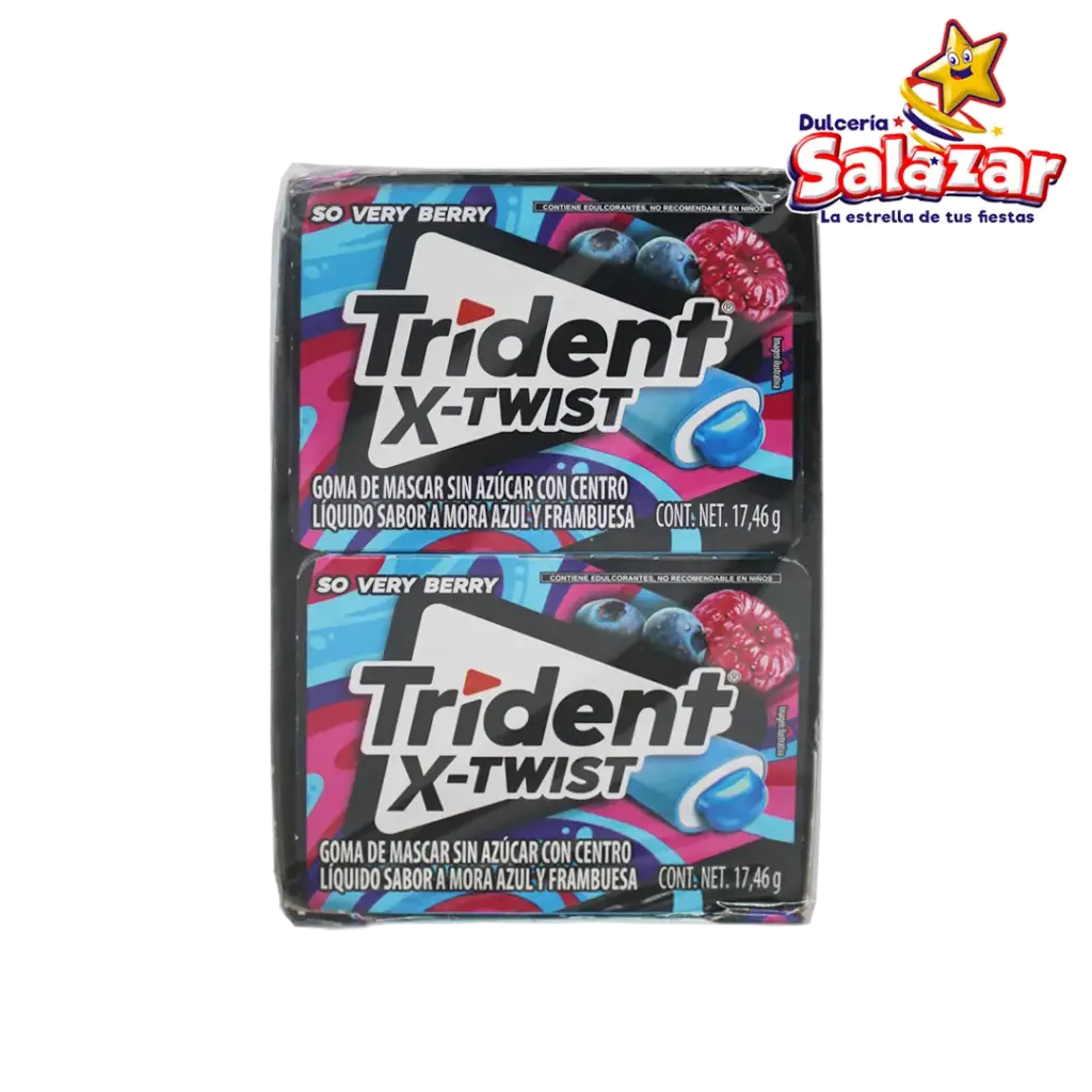 [ADA0014] CHICLE TRIDENT X-TWIST  SO VERY BERRY -D.139.68G.- "C/18/8"