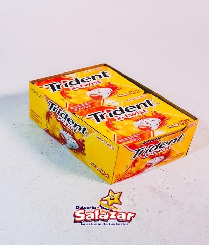 CHICLE TRIDENT X-TWIST MANGO HOT -D.133G- "C/24/10"