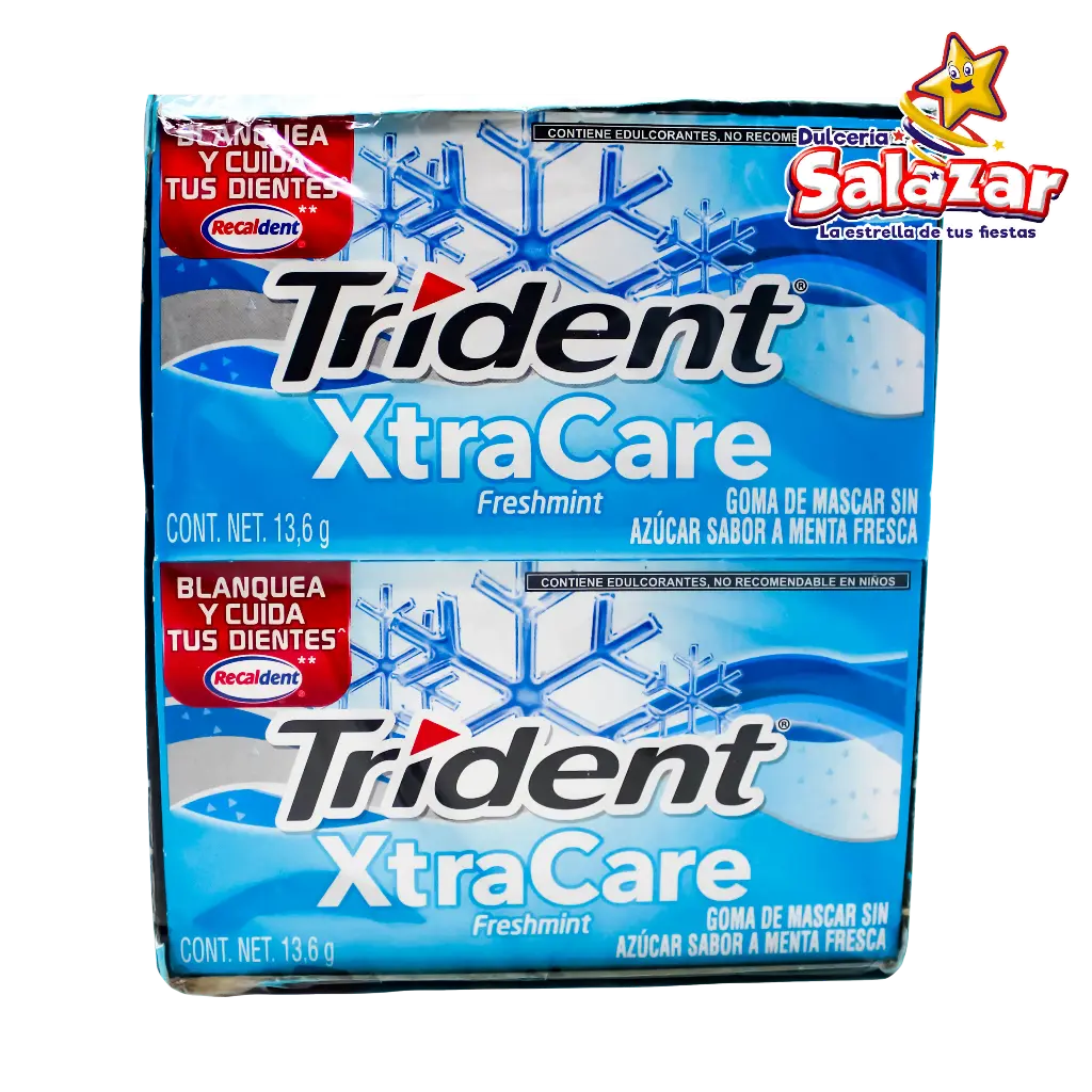 CHICLE TRIDENT XTRACARE FRESHMINT -D.163.2- "C/32/12"