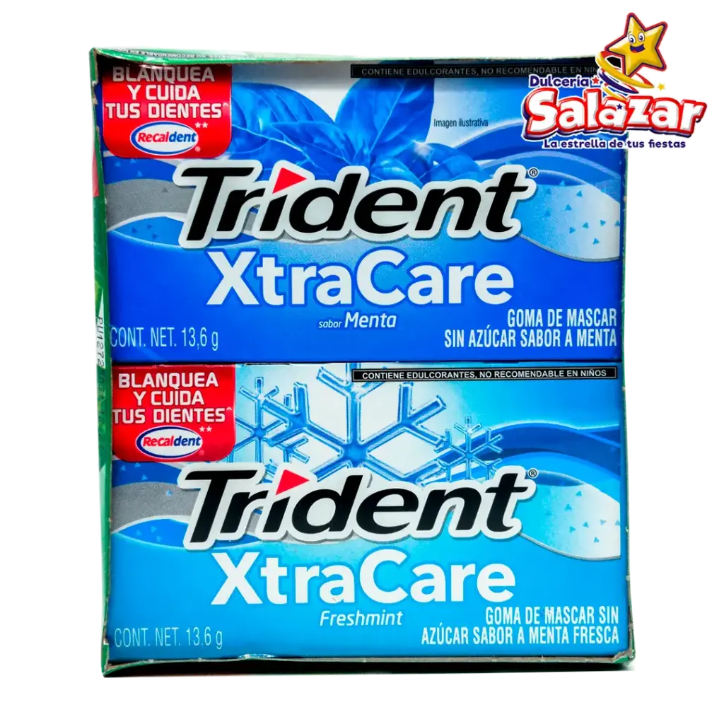 CHICLE TRIDENT XTRACARE SURTIDO -D.163.2 G- "C/32/12"