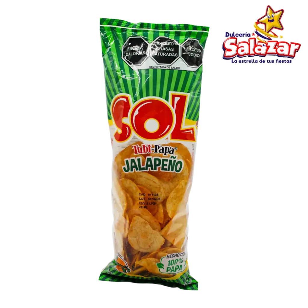 [SOL0013] TUBI-PAPA JALAPEÑO SOL -B.100G- "C/40/1"
