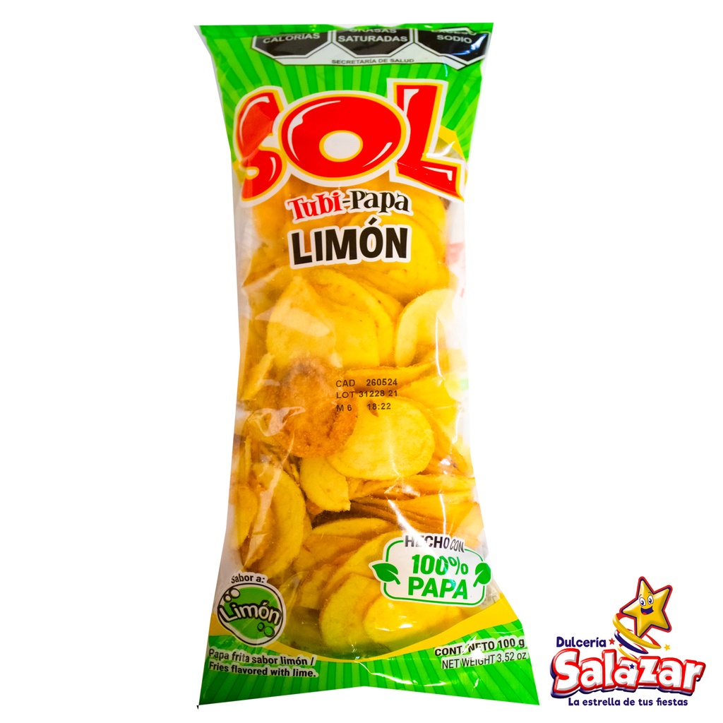 TUBI-PAPA LIMON SOL -B.100G- "C/40/1"
