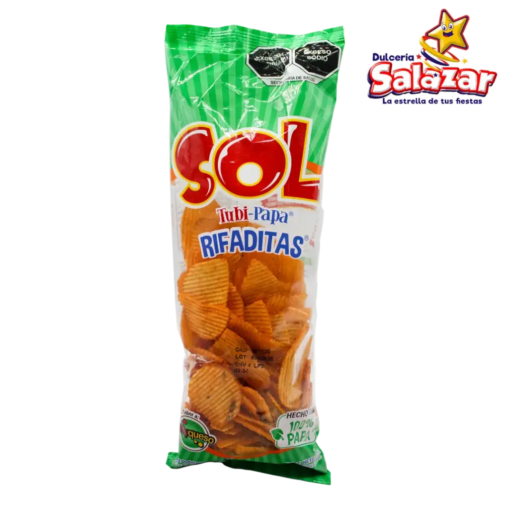 TUBI-PAPA RIFADITA SOL -B.100G- "C/40/1"