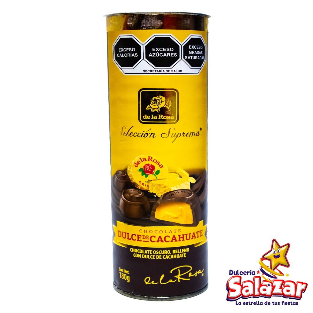 [ROS0504] TUBO SELECCION SUPREMA CHOCOLATE RELLENO -B.180G- "C/10/1"