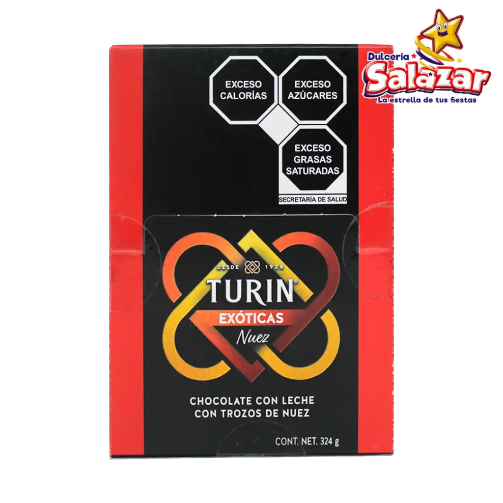 TURIN EXOTICAS NUEZ TABLETA MIX -D-324GR C/5/18"