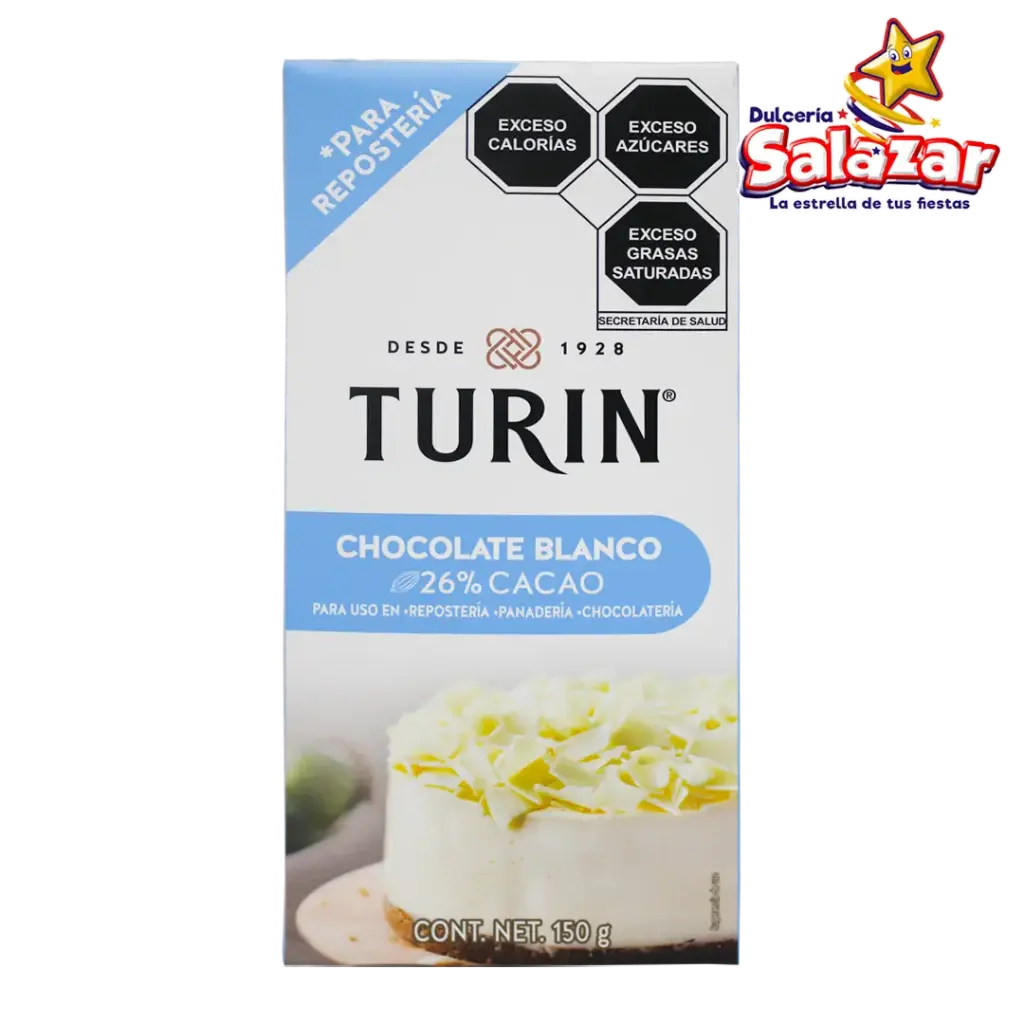 TURIN TABLILLA CHOCOLATE BLANCO -D.150G- "C/12/1"