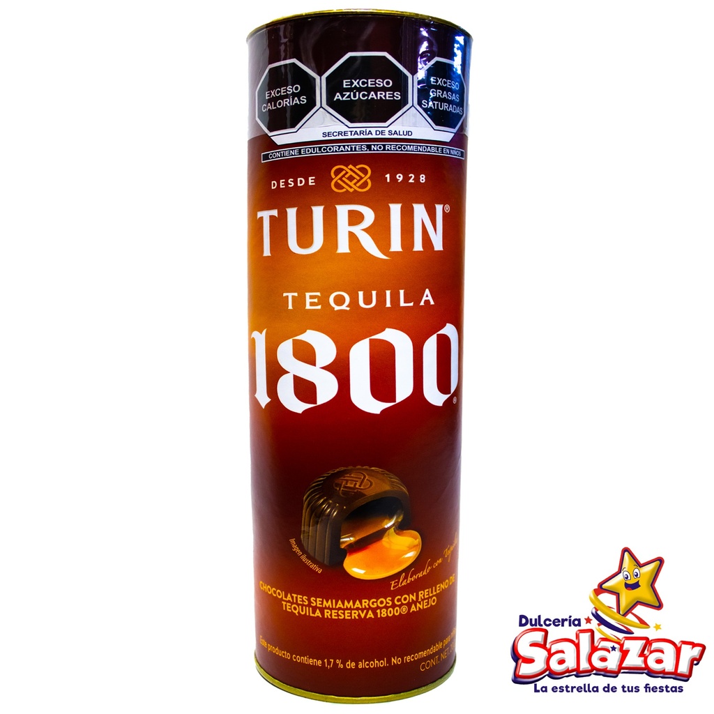 [TUR0083] TURIN TEQUILA 1800 TUBO -E.200G- "C/6/1"