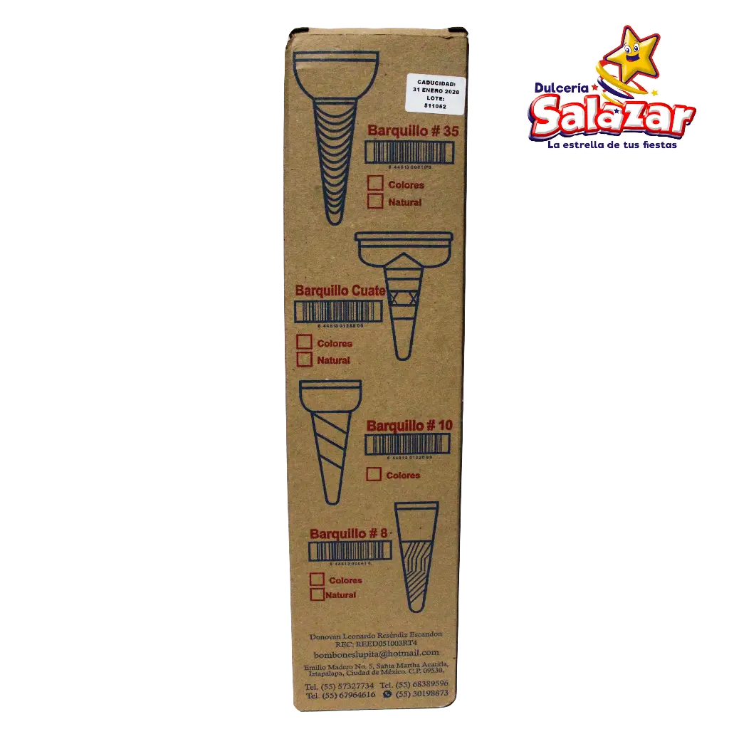 UNICONO BARQUILLO -D.600G- "C/18/40"