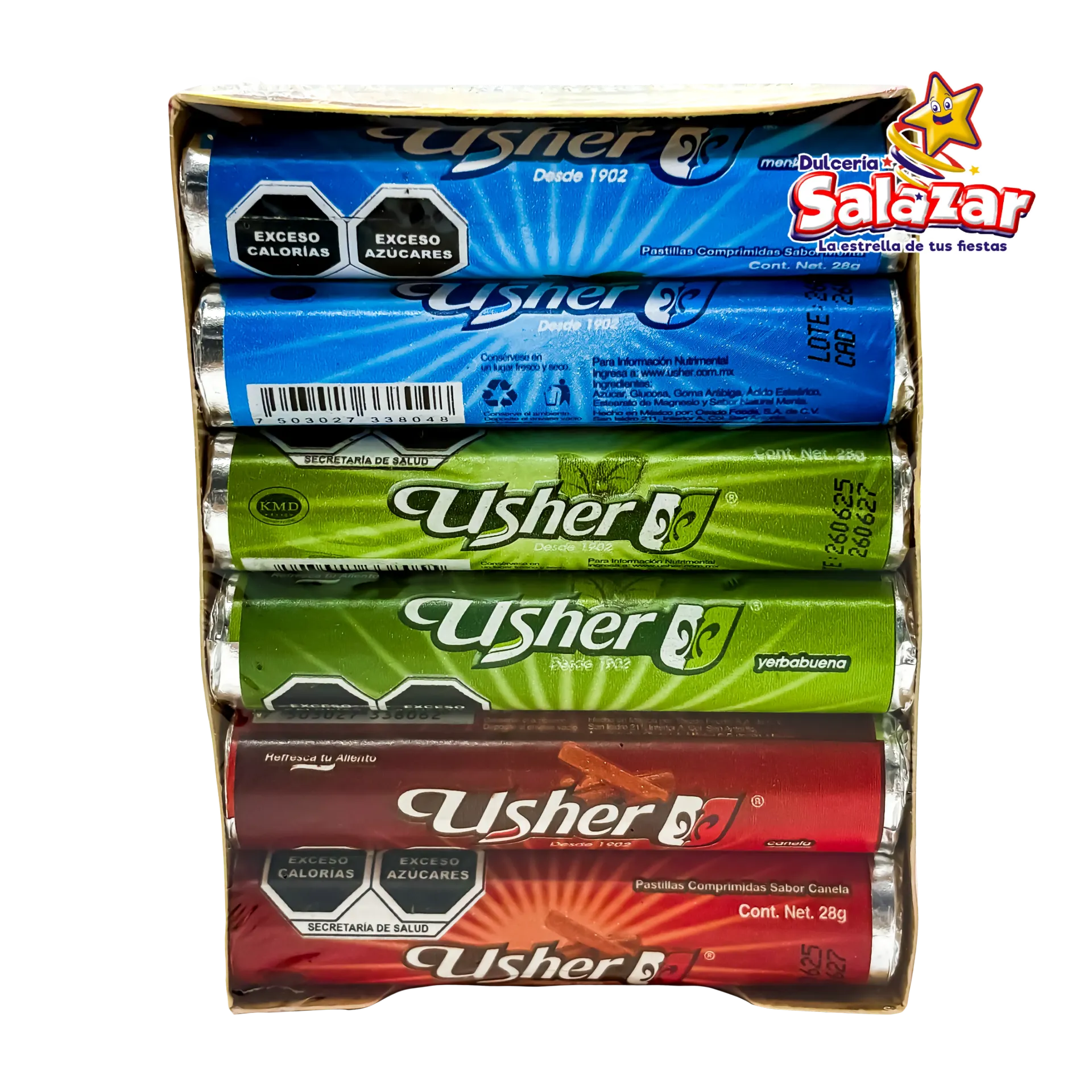 USHER TUBO SURTIDA -D.336GR.- "C/24/12"