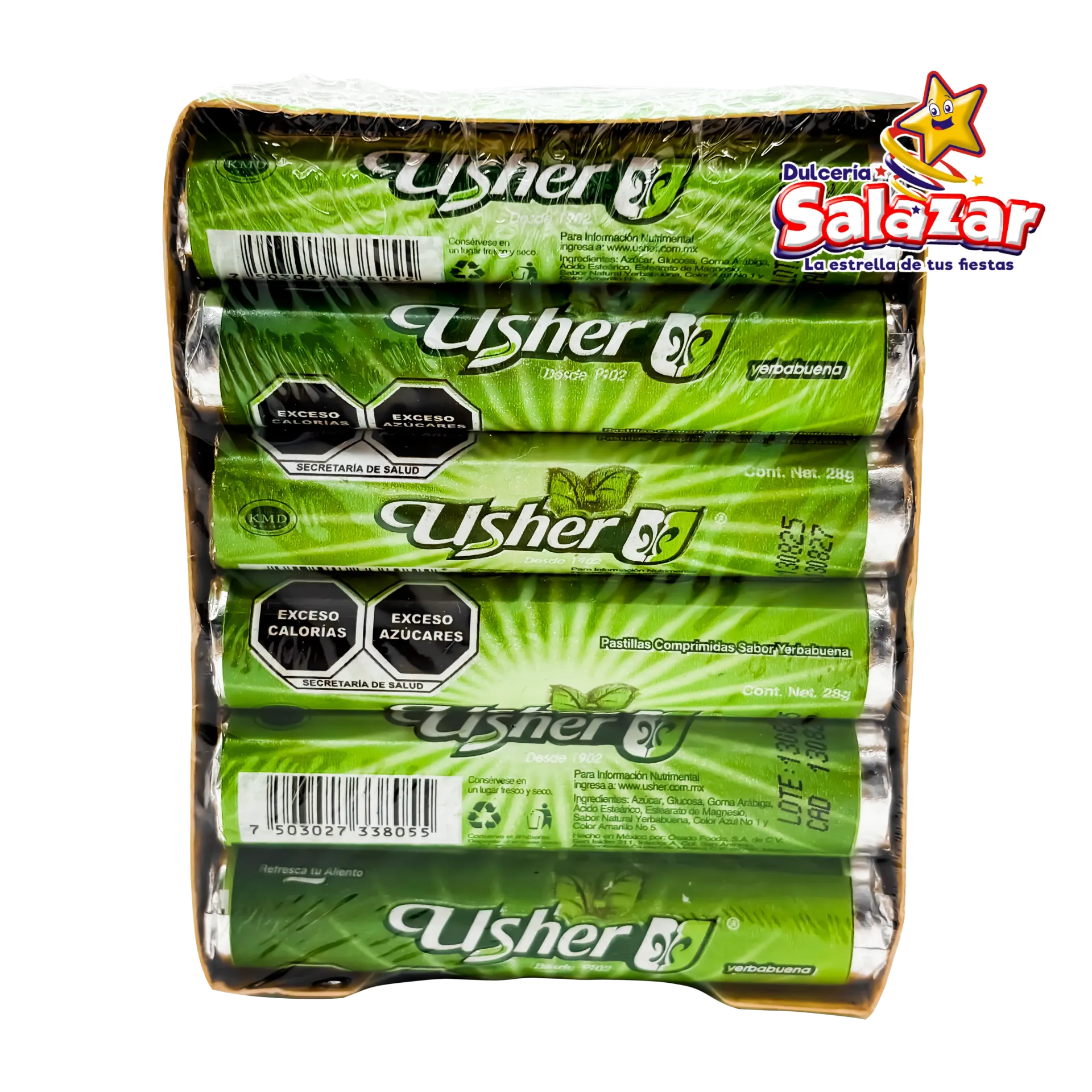 USHER TUBO YERBABUENA -D. 336GR.- "C/24/12"