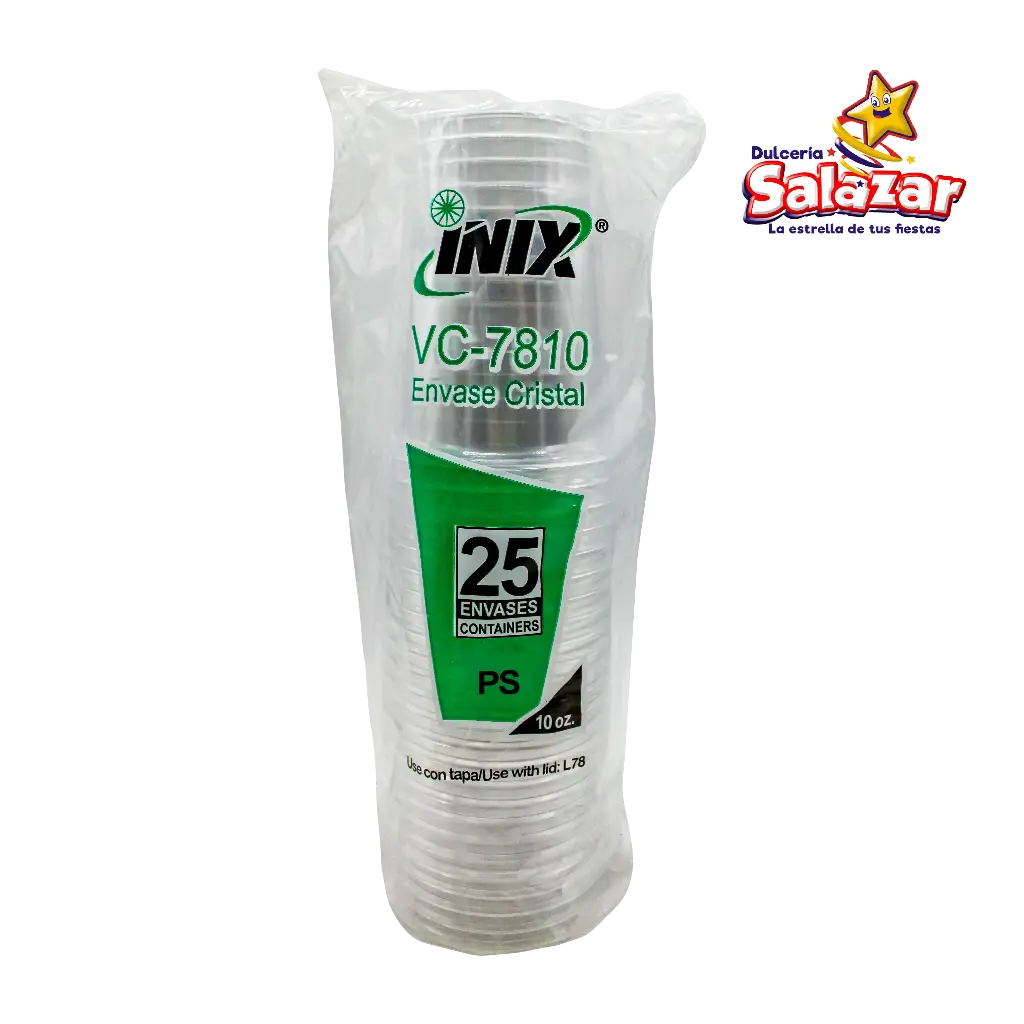 VASO 10oz TIPO CRISTAL VC-7810 INIX "C/40/25"