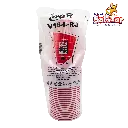 VASO PLASTICO BICOLOR ROJO V16-L-RJ INIX -B.25PZA- "C/40/25"