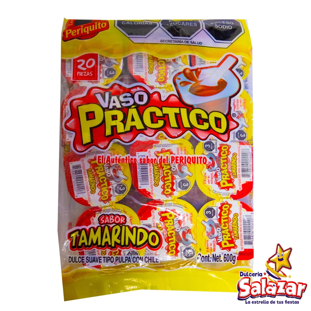 [PAB0016] VASO PRACTICO TAMARINDO PORTICO -B.600G- "C/24/20"