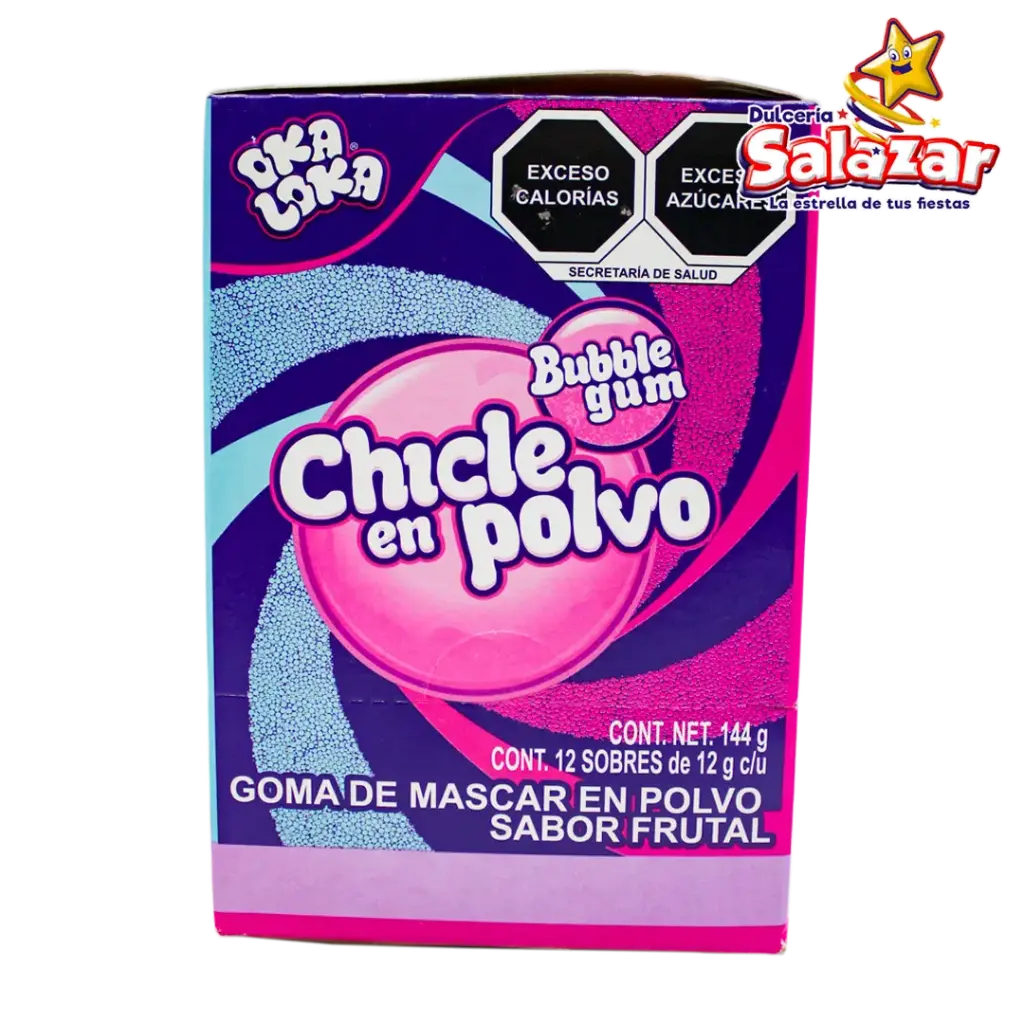 [GTZ0019] CHICLE EN POLVO VIDIS TUTTI OKA LOKA  -D.144G- "C/18/12"