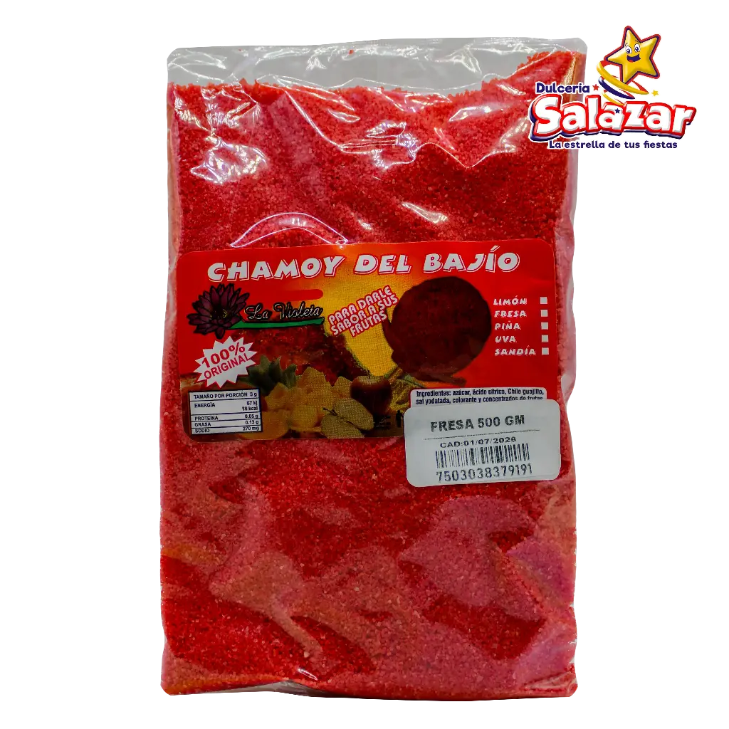 [VIO0002] VIOLETA CHAMOY SABORES -B.500G- "C/24/1"