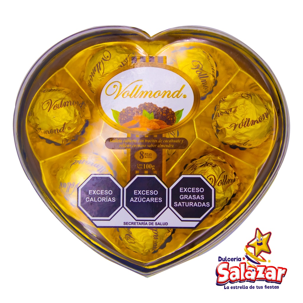 VOLLMOND CHOCOLATE CORAZON KALU -E.100G- "C/36/8"