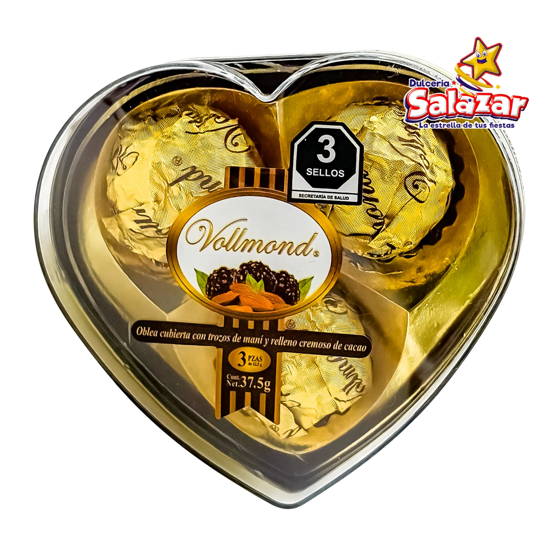 VOLLMOND CHOCOLATE CORAZON KALU -E.38G- "C/45/3"