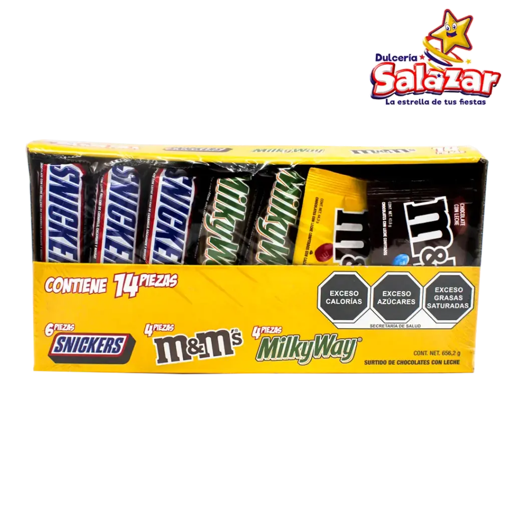 VP TRADICIONAL SNICKER,MILKY,M&M -D.656.2G- "C/10/14"