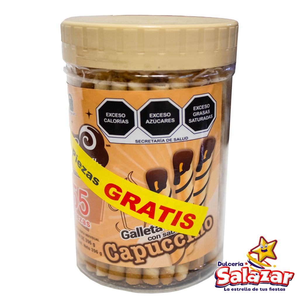 WAFER CREAMROLL CAPUCHINO MT -V.396G- "C/12/65"