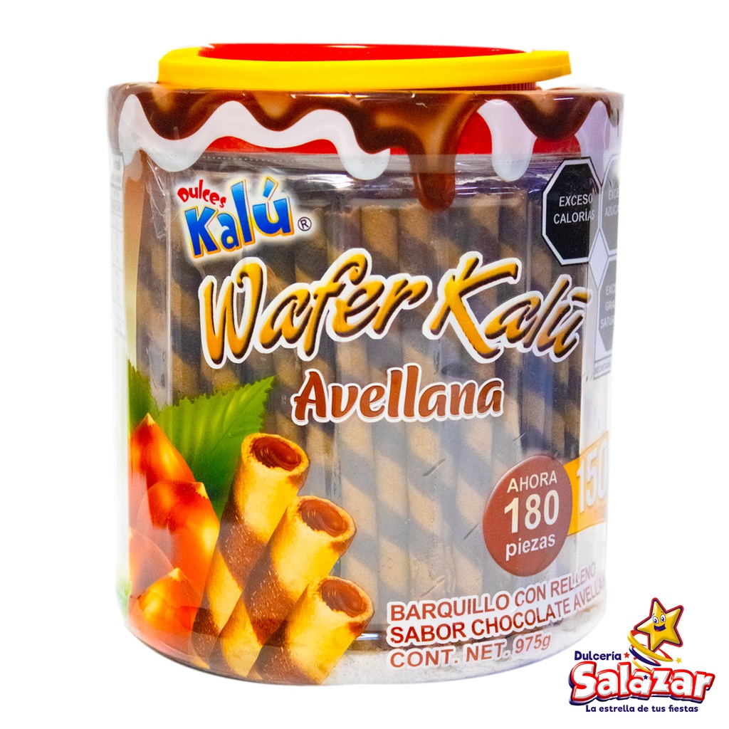 [CHI0104] WAFER KALU CHOCO-AVELLANA -V.975G- "C/6/180"