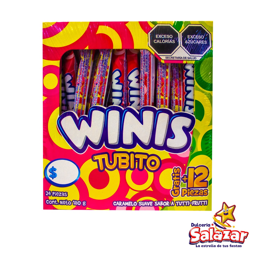 WINIS STICK TUBITO TUTTI FRUTI -D.180G- "C/24/32"