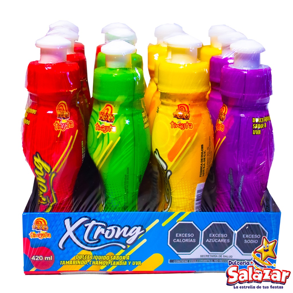 XTRONG SABORES TINAJITA -D.420ML-"C/16/12"