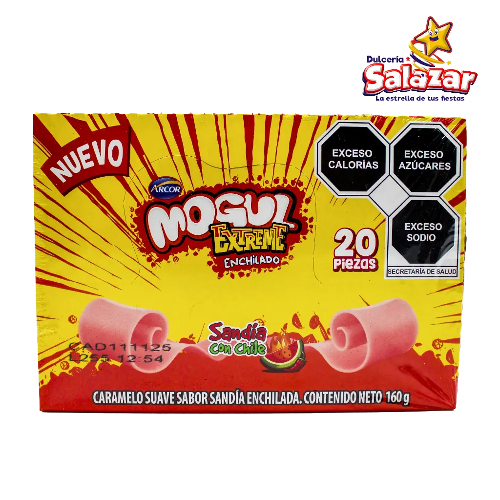 MOGUL EXTREME ENCHILADO SANDIA CON CHILE ARCOR -D.160G- C/24/20PZ. 