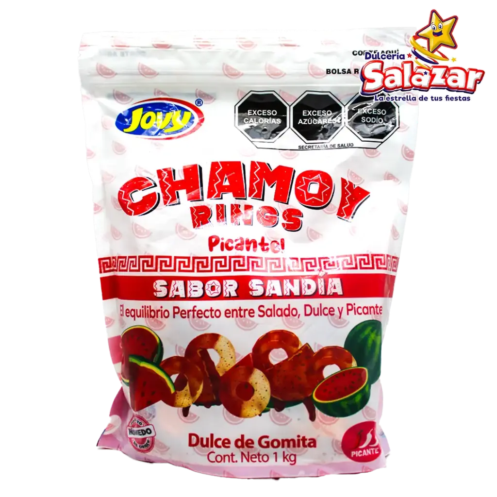 JOVY CHAMOY RINGS SABOR SANDIA -B. 1KG -"C/10/1"