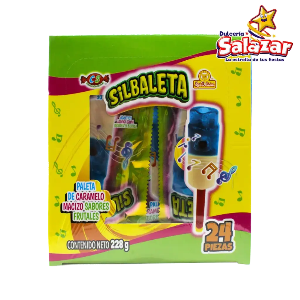 [DEL0418] PALETA SILBALETA LAS DELICIAS -D.228GR- "C/15/24"