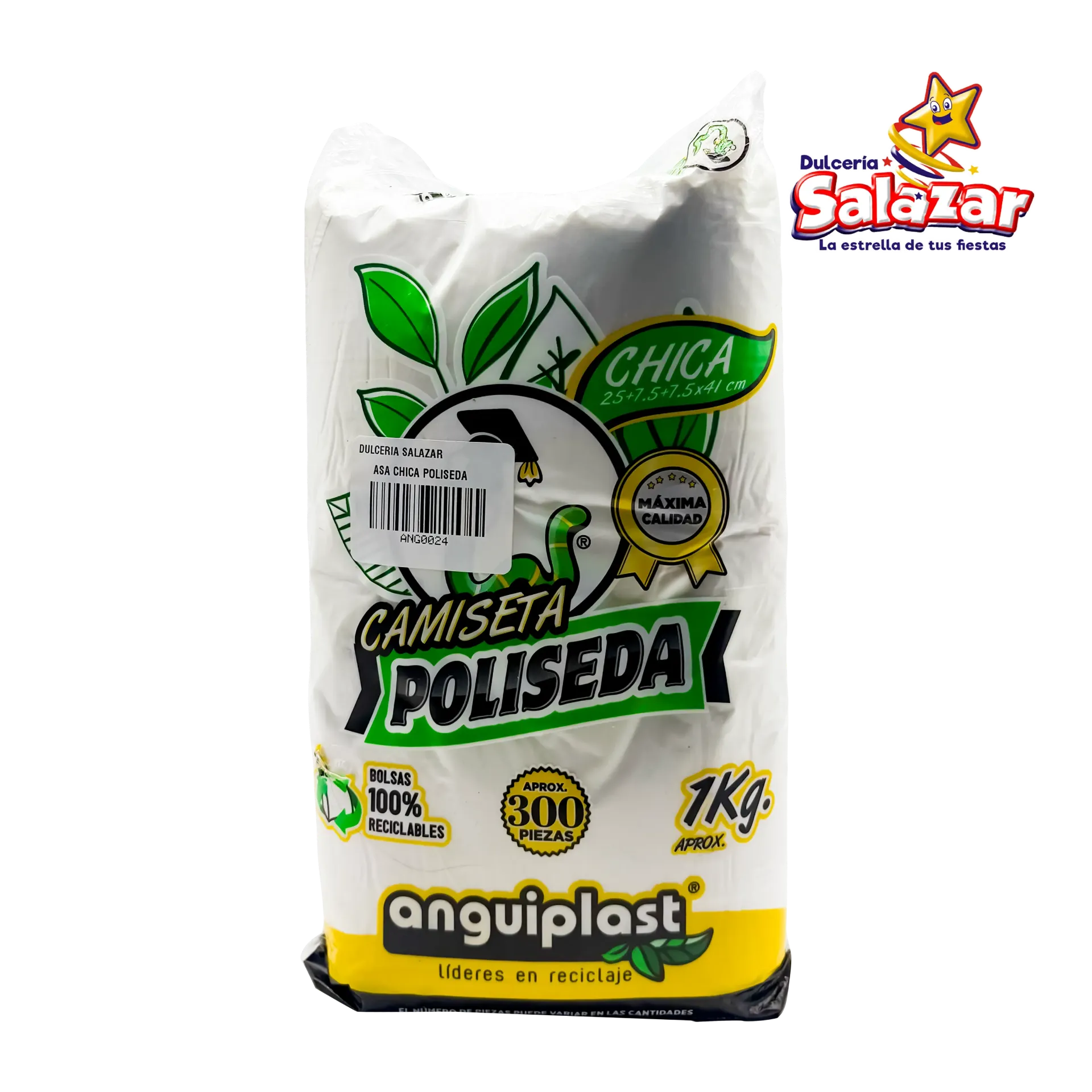 [ANG0024] BOLSA POLISEDA CHICA 25x41 CAL. 50 B.25KG "C/25/1"