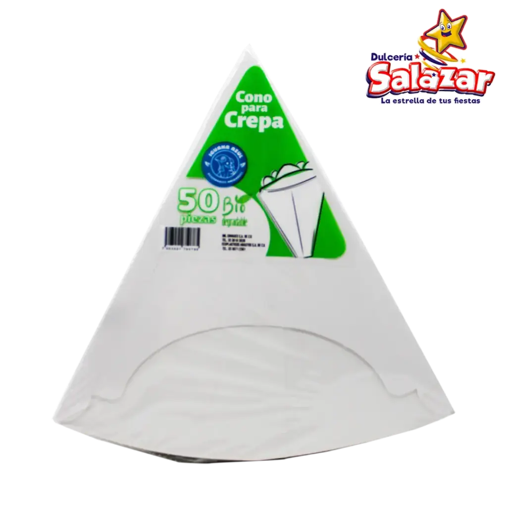CONO P/CREPA CARTON ENCERADO IGEN001 D.50PZ- "C/10/50"