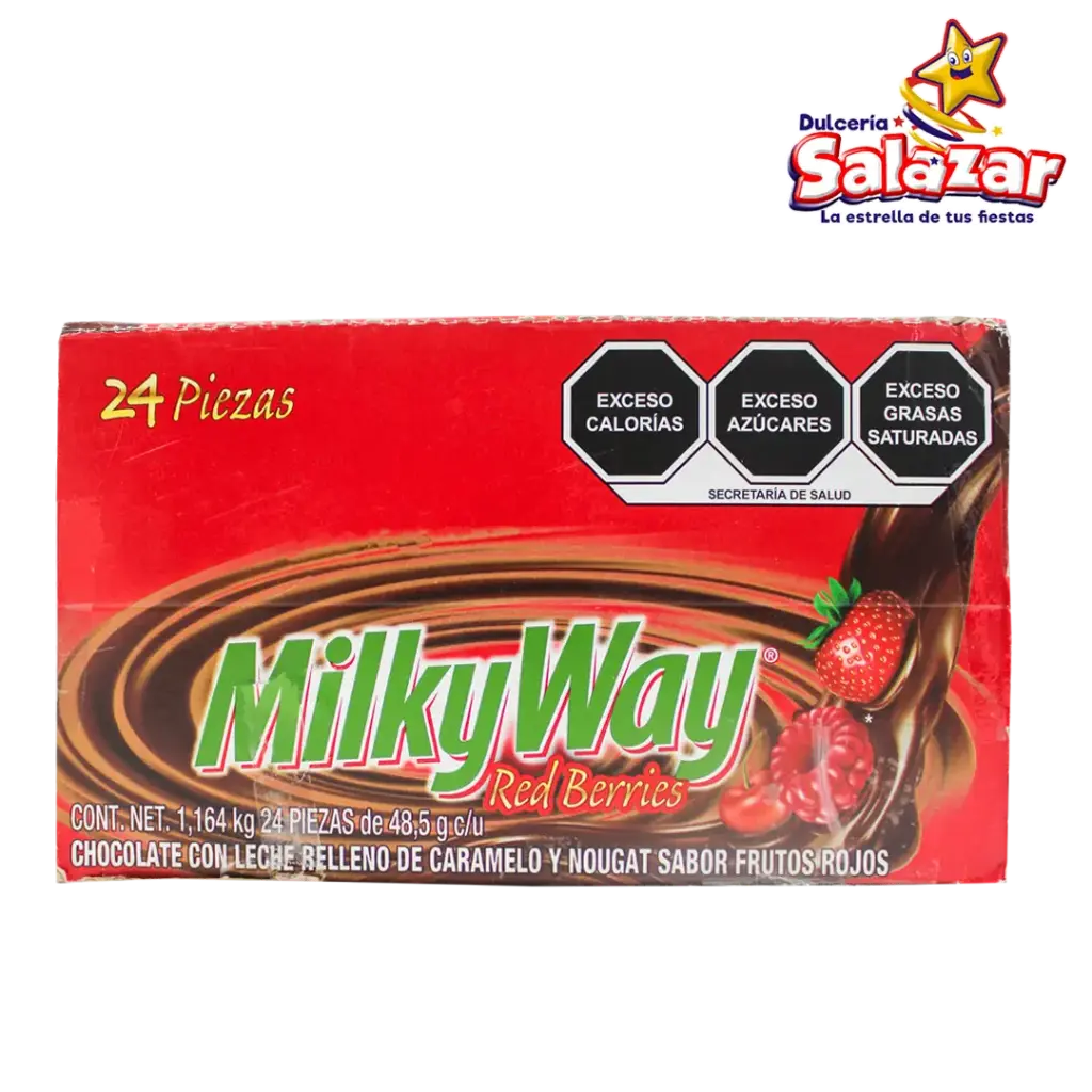 [EFF0235] CHOCOLATE MILKY WAY FRUTOS ROJOS 48.5GR -PAQ.6PZ.- "C/4/6"
