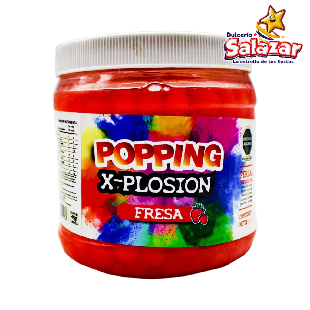 PERLAS EXPLOSIVAS DE FRESA 1KG "C/1/1"