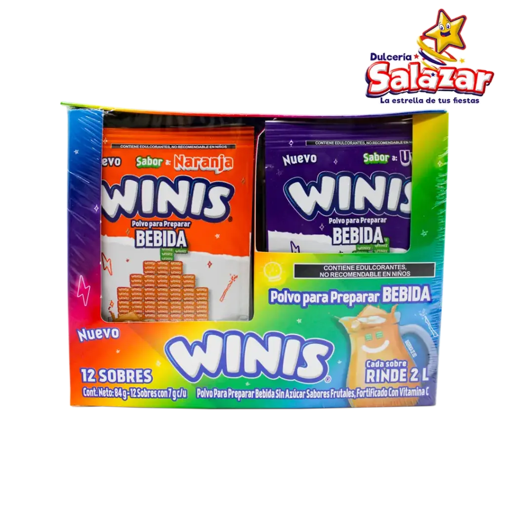 WINIS POLVO PARA BEBIDAS -D.84GR- "C/12/12"