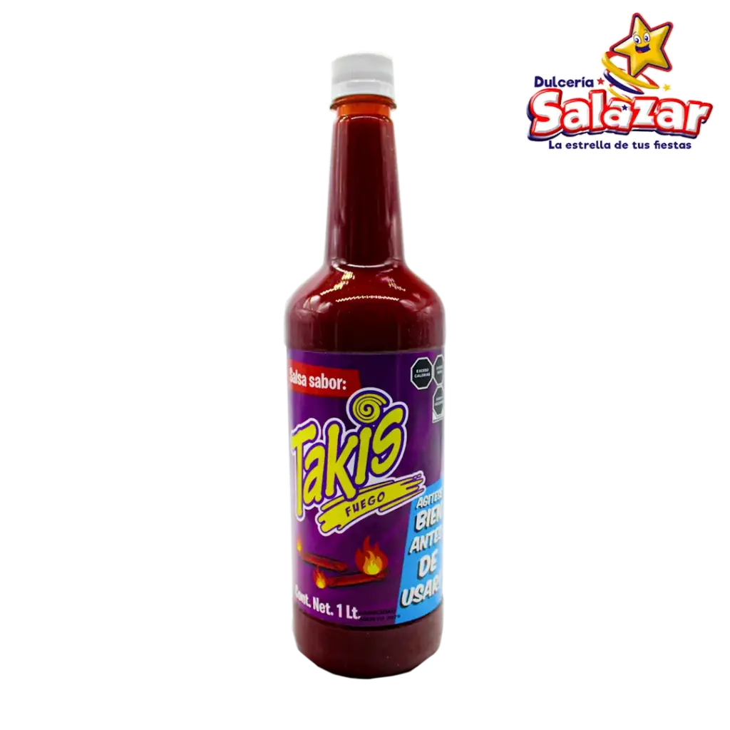 SALSA ALITAS TAKIS FUEGO 1LT "C/12/1"