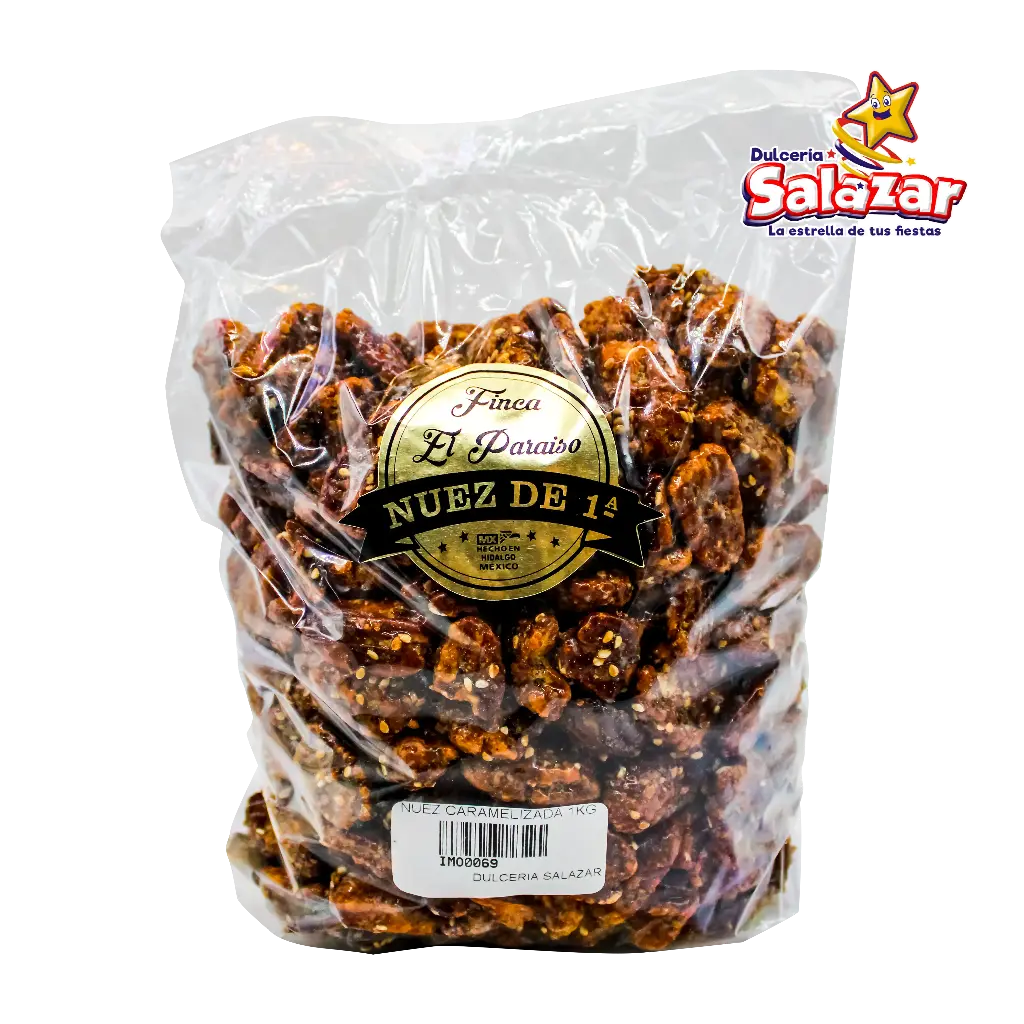 [IMO0069] NUEZ CARAMELIZADA FINCA EL PARAISO -B.1KG.- "C/20/1"