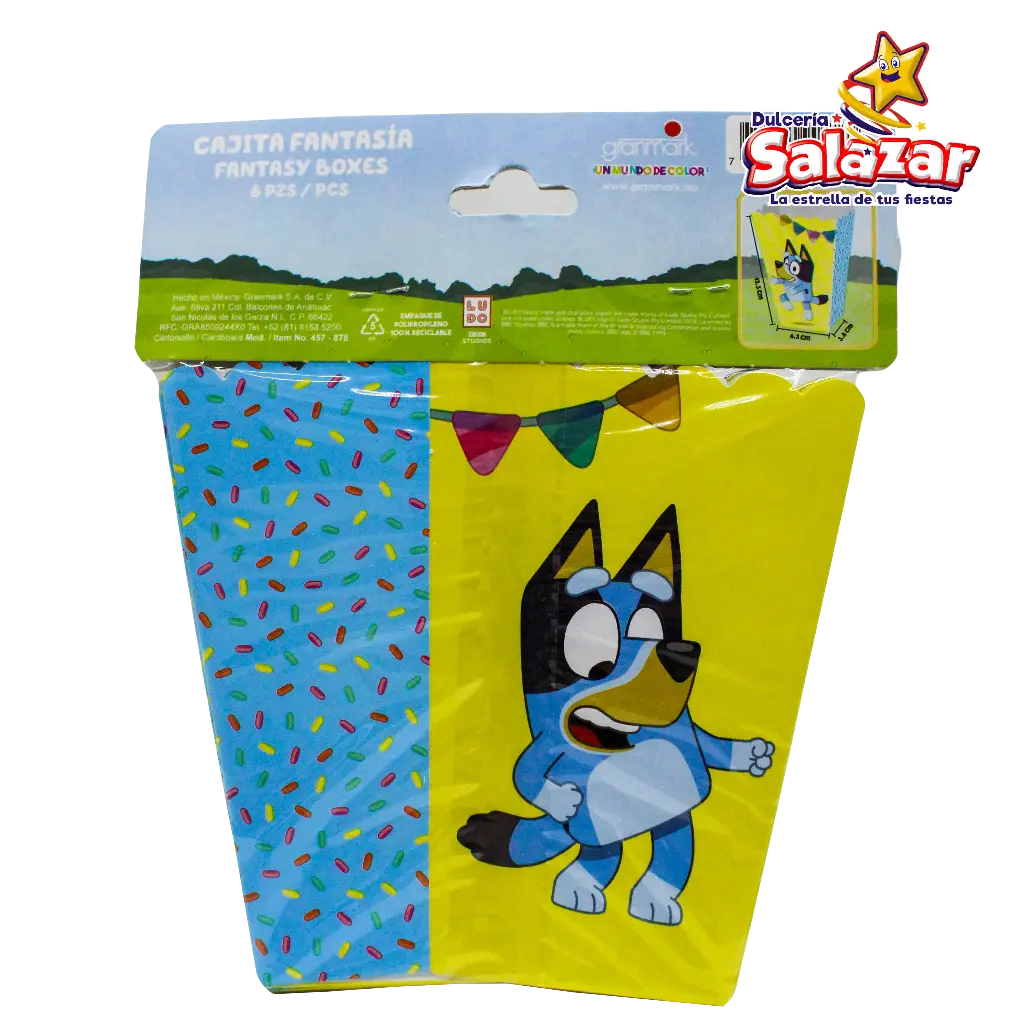 CAJA FANTASIA PERSONAJE BLUEY GRANMARK -E.6PZA- "C/6/6"       