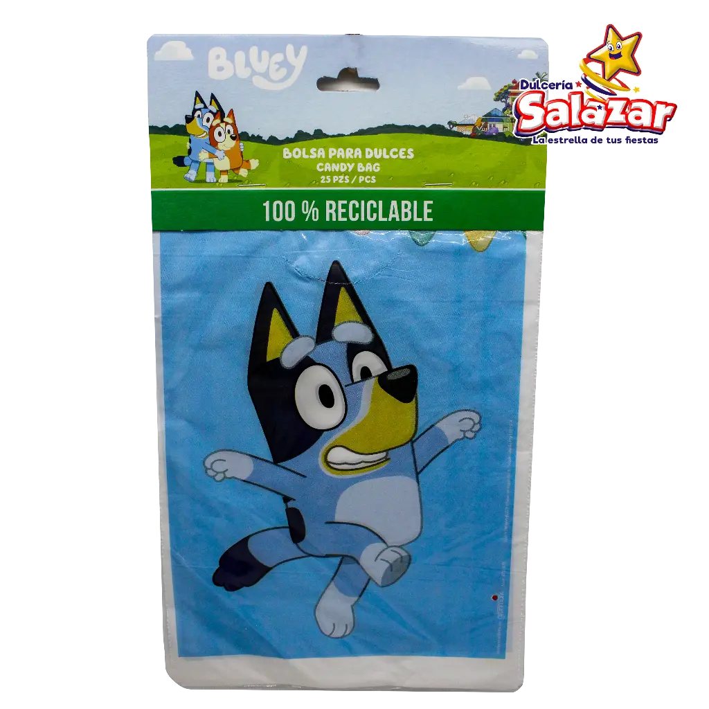 BOLSA P/DULCES BLUEY GRANMARK -B.25PZA- "C/6/25"    
