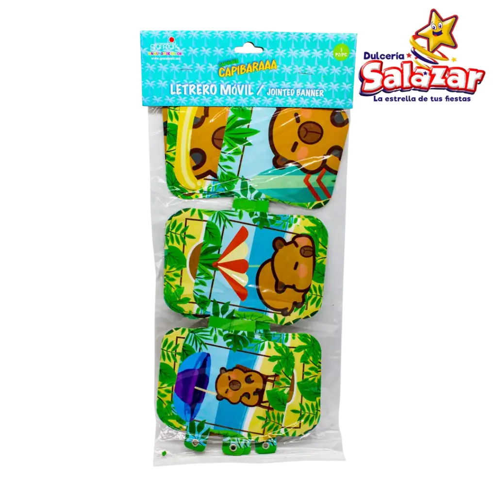 LETRERO MOVIL DE PERSONAJE CAPIBARA GRANMARK -D.1PZA- "C/6/1"