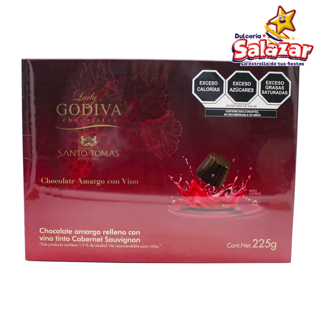 [SUI0001] LADY GODIVA VINO TINTO -D.225G.- "C/5/1"